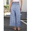 imageANRABESS Women Striped Gingham Wide Leg Palazzo Pants Casual Lounge Cropped PJ Bottoms Comfy Cute Plaid Pants with PocketsBlue White Plaid