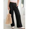 imageANRABESS Womens Pants Wide Leg Waffle Knit Casual Stretchy Slacks Work Dress Pant Business Palazzo Trousers Spring Outfits Black Medium