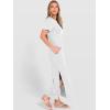 imageANRABESS Womens Summer Casual Maxi Dress Short Sleeve Crewneck Split WrinkleFree Travel Long Sundress Beach Vacation ClothesWhite