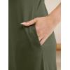 imageANRABESS Womens Summer Maxi Dress Casual Spaghetti Strap Sleeveless Sundress Beach Vacation Clothes Hawaiian Travel OutfitsArmy Green