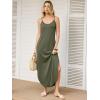 imageANRABESS Womens Summer Maxi Dress Casual Spaghetti Strap Sleeveless Sundress Beach Vacation Clothes Hawaiian Travel OutfitsArmy Green