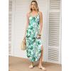 imageANRABESS Womens Summer Maxi Dress Casual Spaghetti Strap Sleeveless Sundress Beach Vacation Clothes Hawaiian Travel OutfitsGreen Leaf