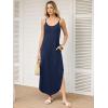 imageANRABESS Womens Summer Maxi Dress Casual Spaghetti Strap Sleeveless Sundress Beach Vacation Clothes Hawaiian Travel OutfitsNavy Blue