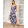 imageANRABESS Womens Summer Maxi Dress Casual Spaghetti Strap Sleeveless Sundress Beach Vacation Clothes Hawaiian Travel OutfitsNavy Pink Floral