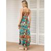 imageANRABESS Womens Summer Maxi Dress Casual Spaghetti Strap Sleeveless Sundress Beach Vacation Clothes Hawaiian Travel OutfitsOrange Teal Leaf