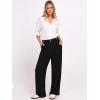 imageANRABESS Womens Wide Leg Dress Pants 2026 High Waisted Button Pleated Palazzo Work Pants Trousers Business Casual OutfitsBlack