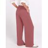imageANRABESS Womens Wide Leg Dress Pants 2026 High Waisted Button Pleated Palazzo Work Pants Trousers Business Casual OutfitsDusty Rose