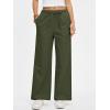 imageANRABESS Womens Wide Leg Palazzo Pants Summer Elastic Waist Loose Casual Lounge Travel Pants Spring Trousers with PocketsArmy Green
