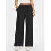 imageANRABESS Womens Wide Leg Palazzo Pants Summer Elastic Waist Loose Casual Lounge Travel Pants Spring Trousers with PocketsBlack