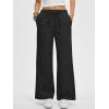 imageANRABESS Womens Wide Leg Palazzo Pants Summer Elastic Waist Loose Casual Lounge Travel Pants Spring Trousers with PocketsBlack