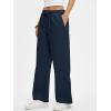 imageANRABESS Womens Wide Leg Palazzo Pants Summer Elastic Waist Loose Casual Lounge Travel Pants Spring Trousers with PocketsNavy Blue