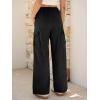 imageANRABESS Womens Wide Leg Scrub Cargo Pants High Waisted Lightweight Casual Relaxed Fit Pants 2026 Vacation Y2K StreetwearBlack