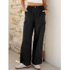 imageANRABESS Womens Wide Leg Scrub Cargo Pants High Waisted Lightweight Casual Relaxed Fit Pants 2026 Vacation Y2K StreetwearBlack