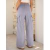 imageANRABESS Womens Wide Leg Scrub Cargo Pants High Waisted Lightweight Casual Relaxed Fit Pants 2026 Vacation Y2K StreetwearLight Grey