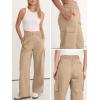 imageANRABESS Womens Wide Leg Scrub Cargo Pants High Waisted Lightweight Casual Relaxed Fit Pants 2026 Vacation Y2K StreetwearLight Khaki