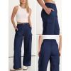 imageANRABESS Womens Wide Leg Scrub Cargo Pants High Waisted Lightweight Casual Relaxed Fit Pants 2026 Vacation Y2K StreetwearNavy Blue
