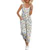 imageANRABESS Women Jumpsuits Casual Summer Overalls Loose Spaghetti Strap Romper Jumpers with Pockets 2026 Beach Vacation ClothesYellow Blue Floral