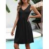 imageANRABESS Dresses for Women Beach Vacation Clothes V Neck Sleeveless Loose Flowy ALine Dress Summer Casual Short SundressBlack