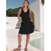 imageANRABESS Dresses for Women Beach Vacation Clothes V Neck Sleeveless Loose Flowy ALine Dress Summer Casual Short SundressBlack