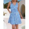 imageANRABESS Dresses for Women Beach Vacation Clothes V Neck Sleeveless Loose Flowy ALine Dress Summer Casual Short SundressBlue White Floral
