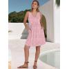 imageANRABESS Dresses for Women Beach Vacation Clothes V Neck Sleeveless Loose Flowy ALine Dress Summer Casual Short SundressPink Floral