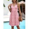 imageANRABESS Dresses for Women Beach Vacation Clothes V Neck Sleeveless Loose Flowy ALine Dress Summer Casual Short SundressPink Floral