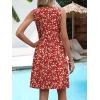 imageANRABESS Dresses for Women Beach Vacation Clothes V Neck Sleeveless Loose Flowy ALine Dress Summer Casual Short SundressRed Floral