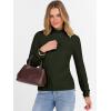imageANRABESS Turtleneck Sweaters for Women 2025 Fall Long Sleeve Dressy Casual Slim Soft Fitted Basic Pullover TopsArmy Green