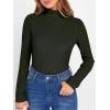 imageANRABESS Turtleneck Sweaters for Women 2025 Fall Long Sleeve Dressy Casual Slim Soft Fitted Basic Pullover TopsArmy Green