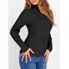 imageANRABESS Turtleneck Sweaters for Women 2025 Fall Long Sleeve Dressy Casual Slim Soft Fitted Basic Pullover TopsBlack