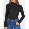 imageANRABESS Turtleneck Sweaters for Women 2025 Fall Long Sleeve Dressy Casual Slim Soft Fitted Basic Pullover TopsBlack