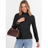 imageANRABESS Turtleneck Sweaters for Women 2025 Fall Long Sleeve Dressy Casual Slim Soft Fitted Basic Pullover TopsBlack