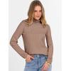 imageANRABESS Turtleneck Sweaters for Women 2025 Fall Long Sleeve Dressy Casual Slim Soft Fitted Basic Pullover TopsPeachy Khaki