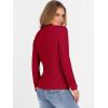 imageANRABESS Turtleneck Sweaters for Women 2025 Fall Long Sleeve Dressy Casual Slim Soft Fitted Basic Pullover TopsRed