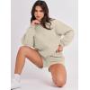 imageANRABESS Women 2 Piece Outfits Sweat Shorts Sets 2026 Oversized Casual Lounge Matching Set Sweatsuit Tracksuit Fall ClothesAlmond