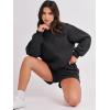 imageANRABESS Women 2 Piece Outfits Sweat Shorts Sets 2026 Oversized Casual Lounge Matching Set Sweatsuit Tracksuit Fall ClothesBlack