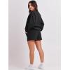 imageANRABESS Women 2 Piece Outfits Sweat Shorts Sets 2026 Oversized Casual Lounge Matching Set Sweatsuit Tracksuit Fall ClothesBlack