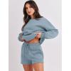 imageANRABESS Women 2 Piece Outfits Sweat Shorts Sets 2026 Oversized Casual Lounge Matching Set Sweatsuit Tracksuit Fall ClothesBlue