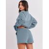 imageANRABESS Women 2 Piece Outfits Sweat Shorts Sets 2026 Oversized Casual Lounge Matching Set Sweatsuit Tracksuit Fall ClothesBlue