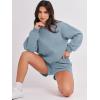 imageANRABESS Women 2 Piece Outfits Sweat Shorts Sets 2026 Oversized Casual Lounge Matching Set Sweatsuit Tracksuit Fall ClothesBlue