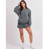 imageANRABESS Women 2 Piece Outfits Sweat Shorts Sets 2026 Oversized Casual Lounge Matching Set Sweatsuit Tracksuit Fall ClothesDark Grey