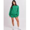 imageANRABESS Women 2 Piece Outfits Sweat Shorts Sets 2026 Oversized Casual Lounge Matching Set Sweatsuit Tracksuit Fall ClothesGreen