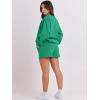 imageANRABESS Women 2 Piece Outfits Sweat Shorts Sets 2026 Oversized Casual Lounge Matching Set Sweatsuit Tracksuit Fall ClothesGreen