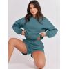 imageANRABESS Women 2 Piece Outfits Sweat Shorts Sets 2026 Oversized Casual Lounge Matching Set Sweatsuit Tracksuit Fall ClothesLake