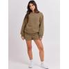 imageANRABESS Women 2 Piece Outfits Sweat Shorts Sets 2026 Oversized Casual Lounge Matching Set Sweatsuit Tracksuit Fall ClothesLight Brown
