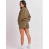 imageANRABESS Women 2 Piece Outfits Sweat Shorts Sets 2026 Oversized Casual Lounge Matching Set Sweatsuit Tracksuit Fall ClothesLight Brown