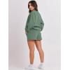 imageANRABESS Women 2 Piece Outfits Sweat Shorts Sets 2026 Oversized Casual Lounge Matching Set Sweatsuit Tracksuit Fall ClothesLight Green
