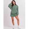 imageANRABESS Women 2 Piece Outfits Sweat Shorts Sets 2026 Oversized Casual Lounge Matching Set Sweatsuit Tracksuit Fall ClothesLight Green