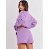 imageANRABESS Women 2 Piece Outfits Sweat Shorts Sets 2026 Oversized Casual Lounge Matching Set Sweatsuit Tracksuit Fall ClothesPurple