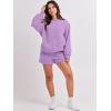 imageANRABESS Women 2 Piece Outfits Sweat Shorts Sets 2026 Oversized Casual Lounge Matching Set Sweatsuit Tracksuit Fall ClothesPurple